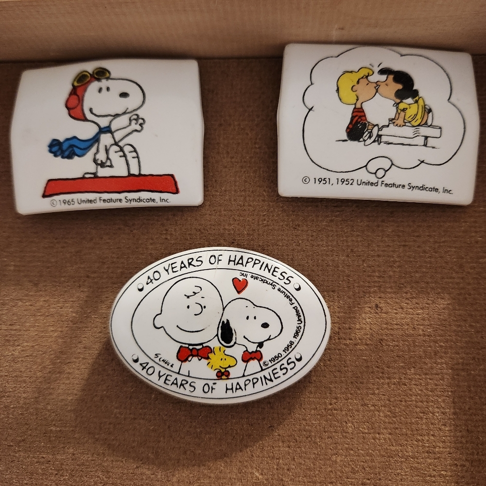 Snoopy Vintage Barrette Trio